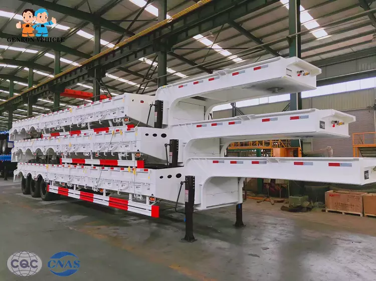 Factory Direct Sale Tri-axle Low Bed Semi Trailer Low Bed Trailer