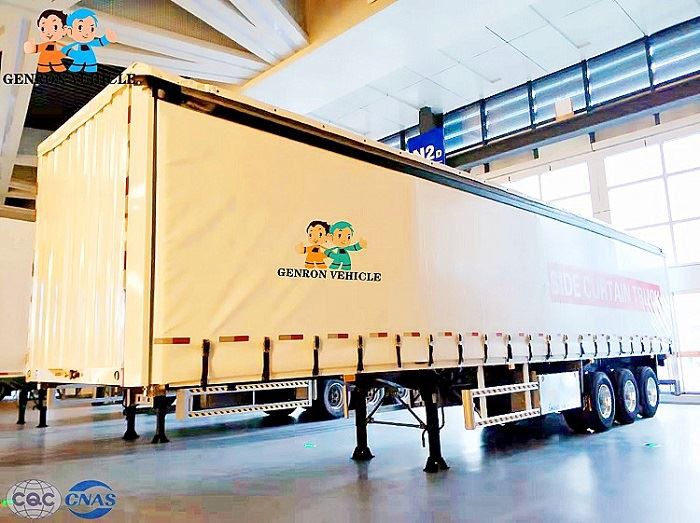 Curtain Sides Cargo Van Semi Trailer