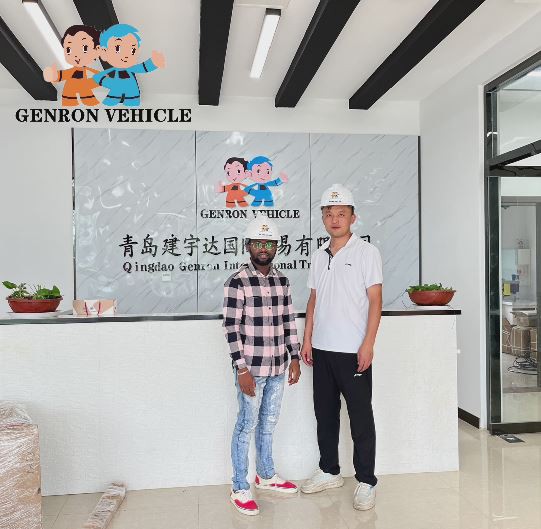 Yesterday, We Welcomed A Customer's Visit To Our Trailer Factory