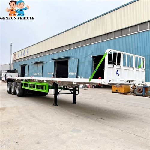 3 Axles Bulk Carrier Flat Bed With Springs